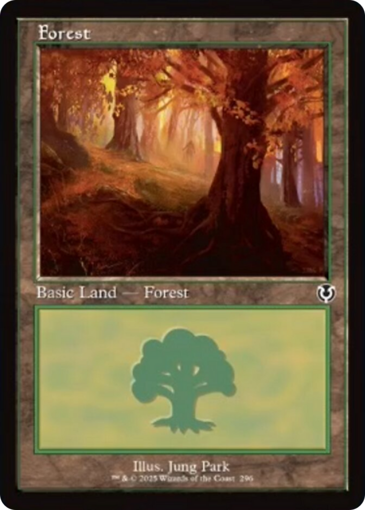 Forest (296) (Retro Frame) [Innistrad Remastered] | RetroPlay Games