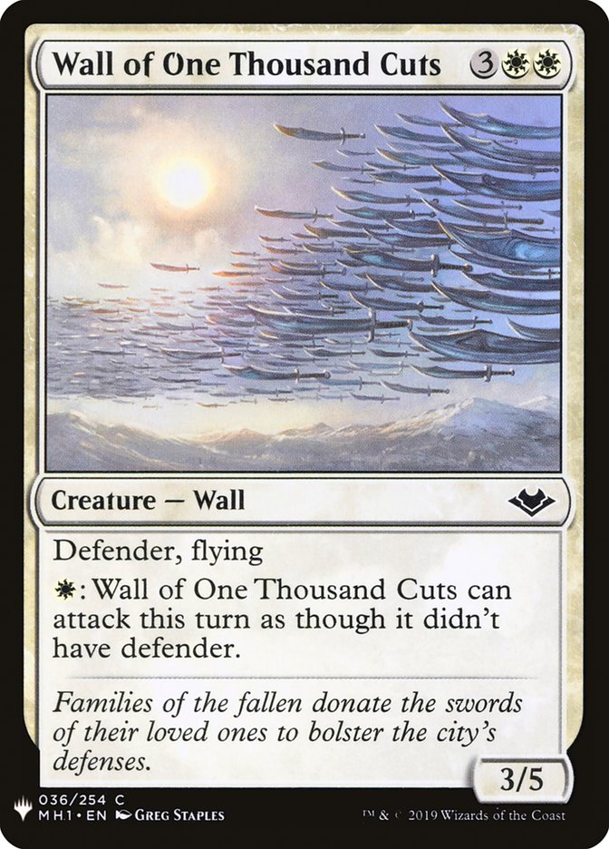 Wall of One Thousand Cuts [Mystery Booster] | RetroPlay Games