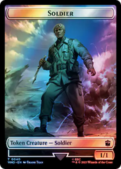 Soldier // Treasure (0060) Double-Sided Token (Surge Foil) [Doctor Who Tokens] | RetroPlay Games