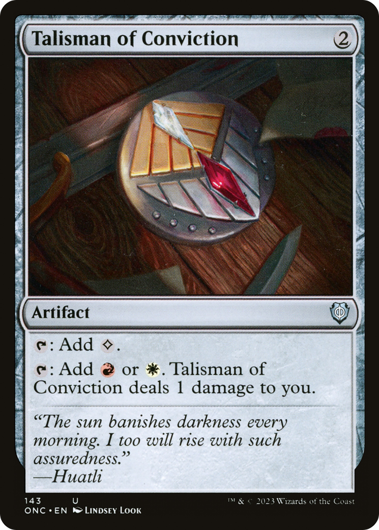 Talisman of Conviction [Phyrexia: All Will Be One Commander] | RetroPlay Games