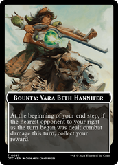 Bounty: Vara Beth Hannifer // Bounty Rules Double-Sided Token [Outlaws of Thunder Junction Commander Tokens] | RetroPlay Games