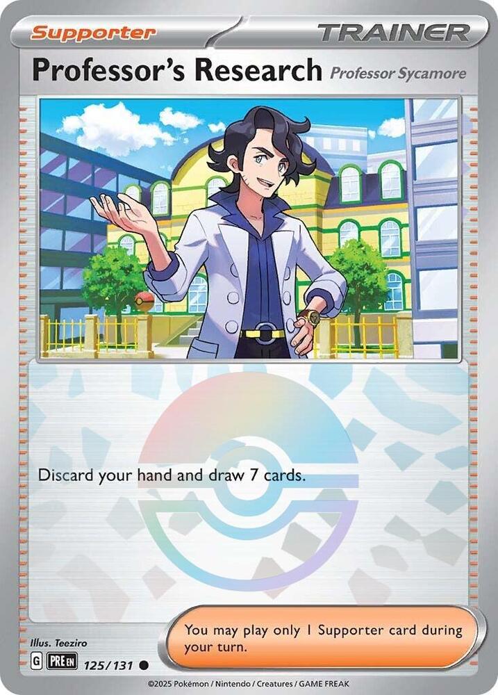 Professor's Research (125/131) [Professor Sycamore] (Poke Ball Pattern) [Scarlet & Violet: Prismatic Evolutions] | RetroPlay Games