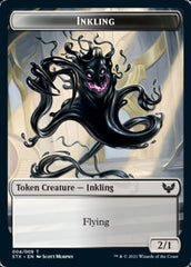 Fractal // Inkling Double-Sided Token [Strixhaven: School of Mages Tokens] | RetroPlay Games