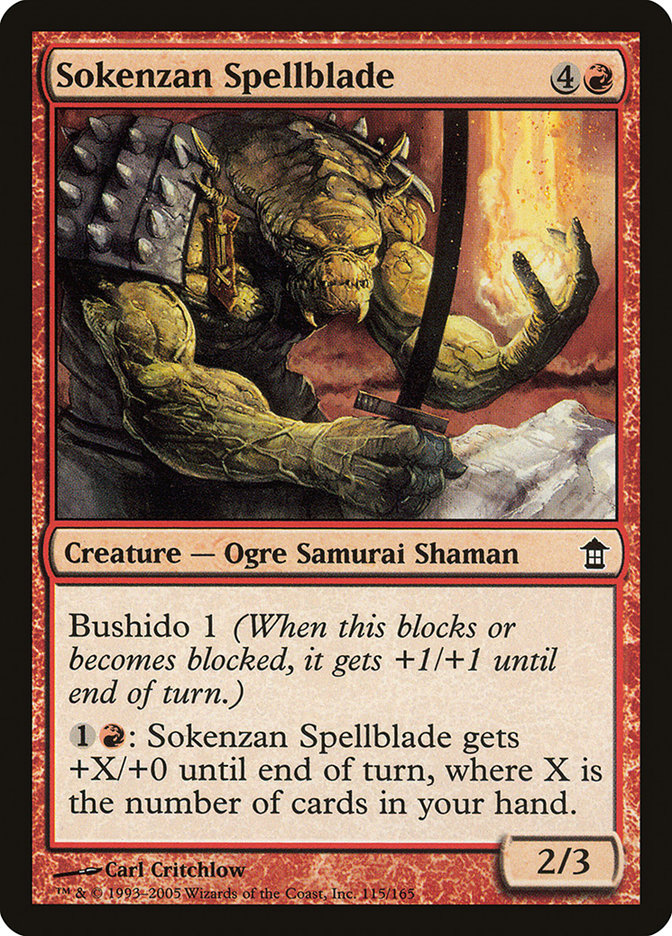 Sokenzan Spellblade [Saviors of Kamigawa] | RetroPlay Games