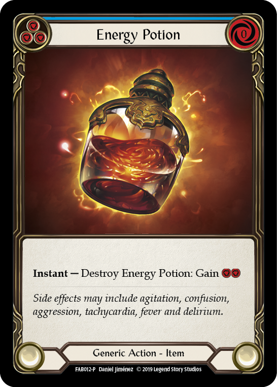 Energy Potion [FAB012-P] (Promo)  1st Edition Cold Foil | RetroPlay Games