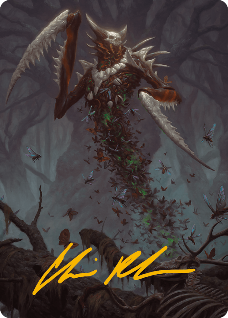 Grist, the Plague Swarm Art Card (Gold-Stamped Signature) [Modern Horizons 3 Art Series] | RetroPlay Games