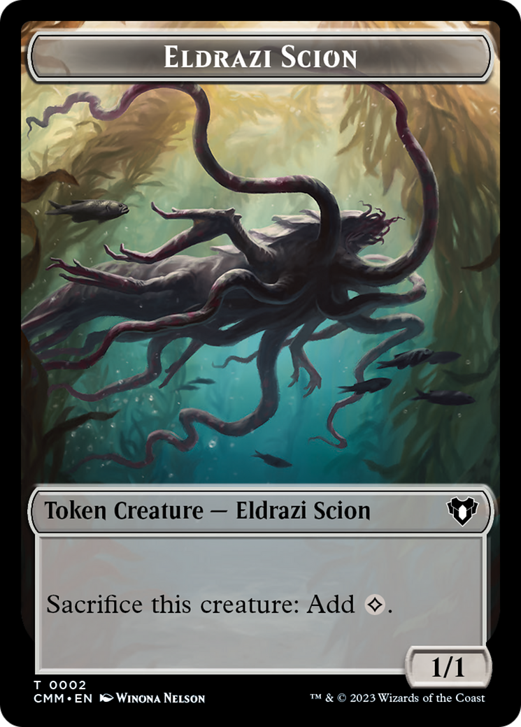 Eldrazi Scion // Drake Double-Sided Token [Commander Masters Tokens] | RetroPlay Games