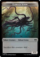 Manifest // Eldrazi Scion Double-Sided Token [Commander Masters Tokens] | RetroPlay Games