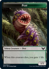 Elemental // Pest Double-Sided Token [Strixhaven: School of Mages Tokens] | RetroPlay Games