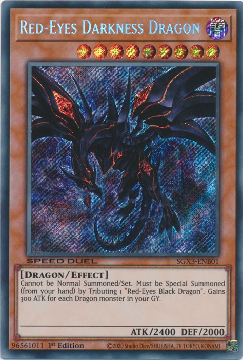 Red-Eyes Darkness Dragon [SGX3-ENB01] Secret Rare | RetroPlay Games