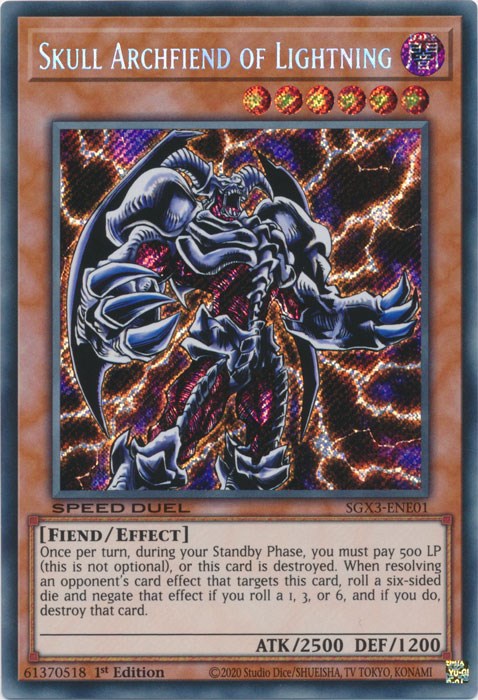Skull Archfiend of Lightning [SGX3-ENE01] Secret Rare | RetroPlay Games