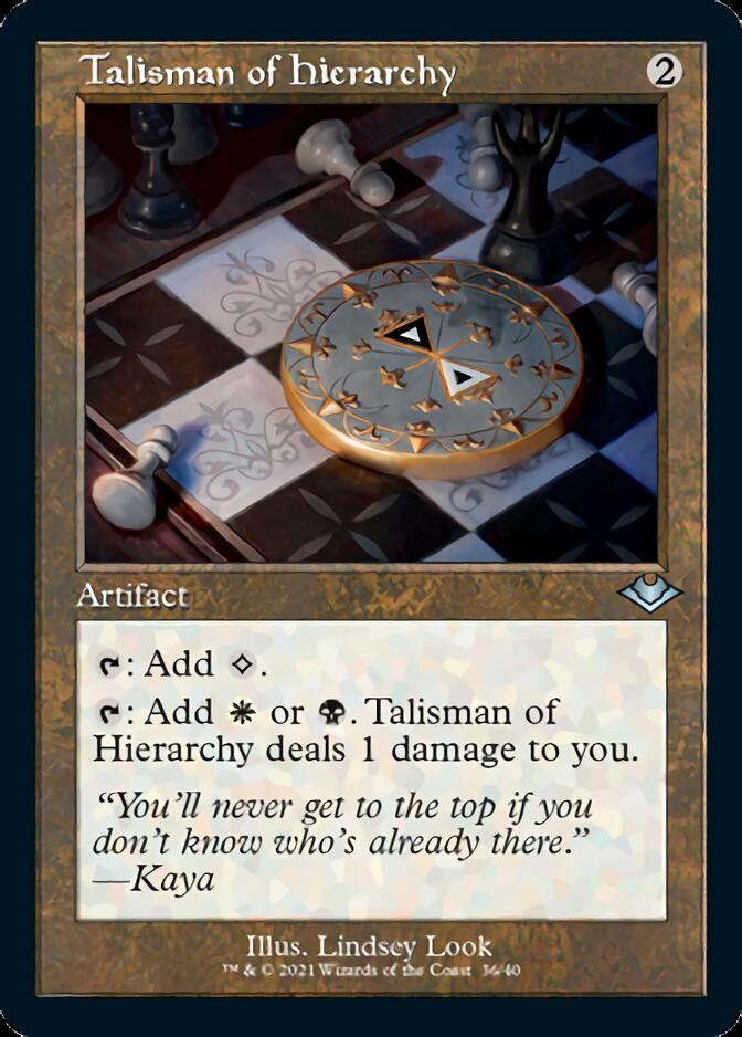 Talisman of Hierarchy (Retro Foil Etched) [Modern Horizons] | RetroPlay Games