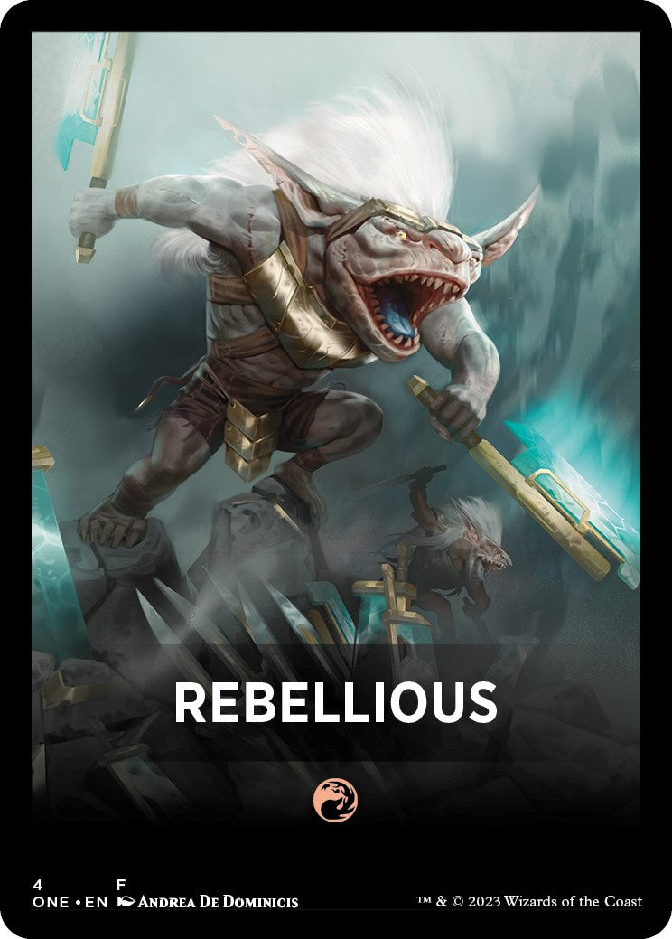 Rebellious Theme Card [Phyrexia: All Will Be One Tokens] | RetroPlay Games