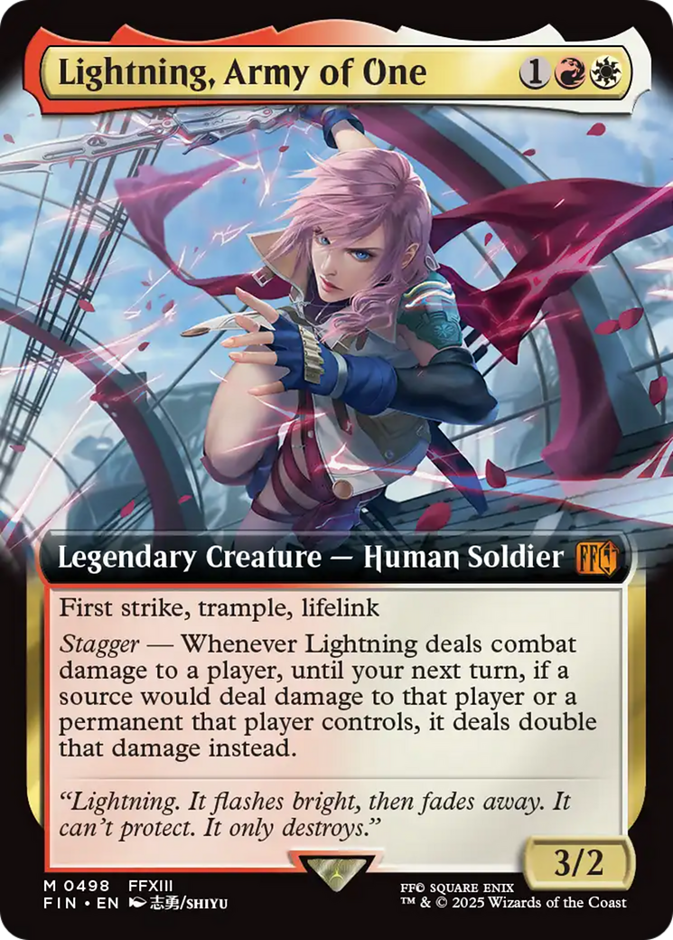 Lightning, Army of One (Extended Art) [FINAL FANTASY] | RetroPlay Games