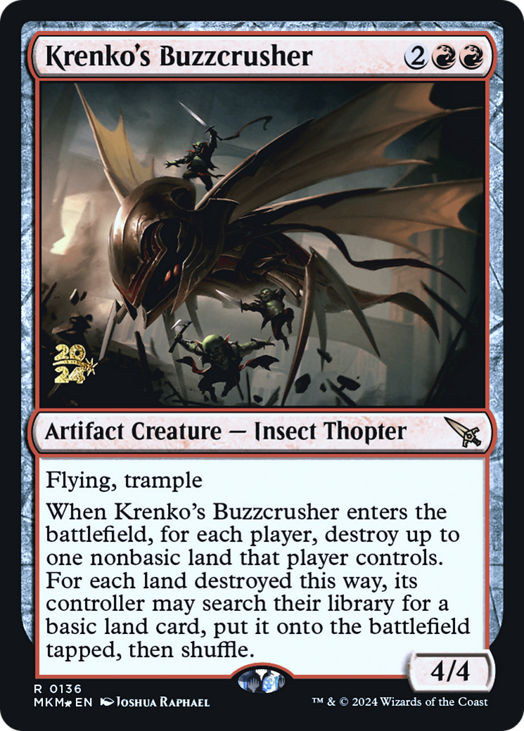 Krenko's Buzzcrusher [Murders at Karlov Manor Prerelease Promos] | RetroPlay Games