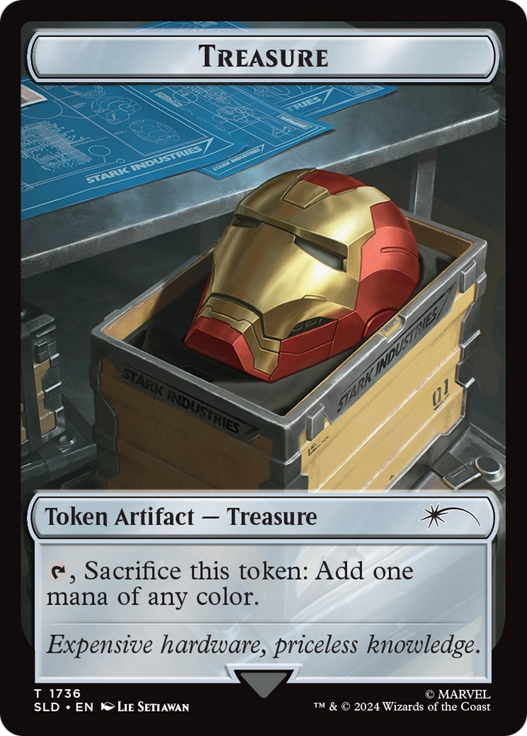 Treasure Token (1736) (Rainbow Foil) [Secret Lair Drop Series] | RetroPlay Games