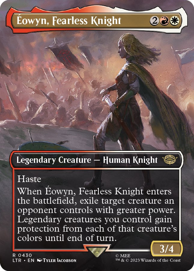 Eowyn, Fearless Knight (Borderless Alternate Art) [The Lord of the Rings: Tales of Middle-Earth] | RetroPlay Games