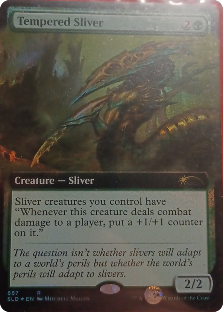 Tempered Sliver (Extended Art) [Secret Lair Drop Promos] | RetroPlay Games