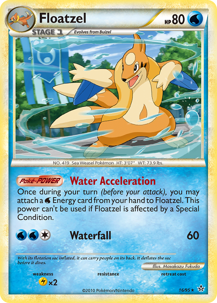 Floatzel (16/95) [HeartGold & SoulSilver: Unleashed] | RetroPlay Games