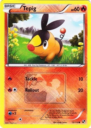 Tepig (15/114) (League Promo) [Black & White: Base Set] | RetroPlay Games