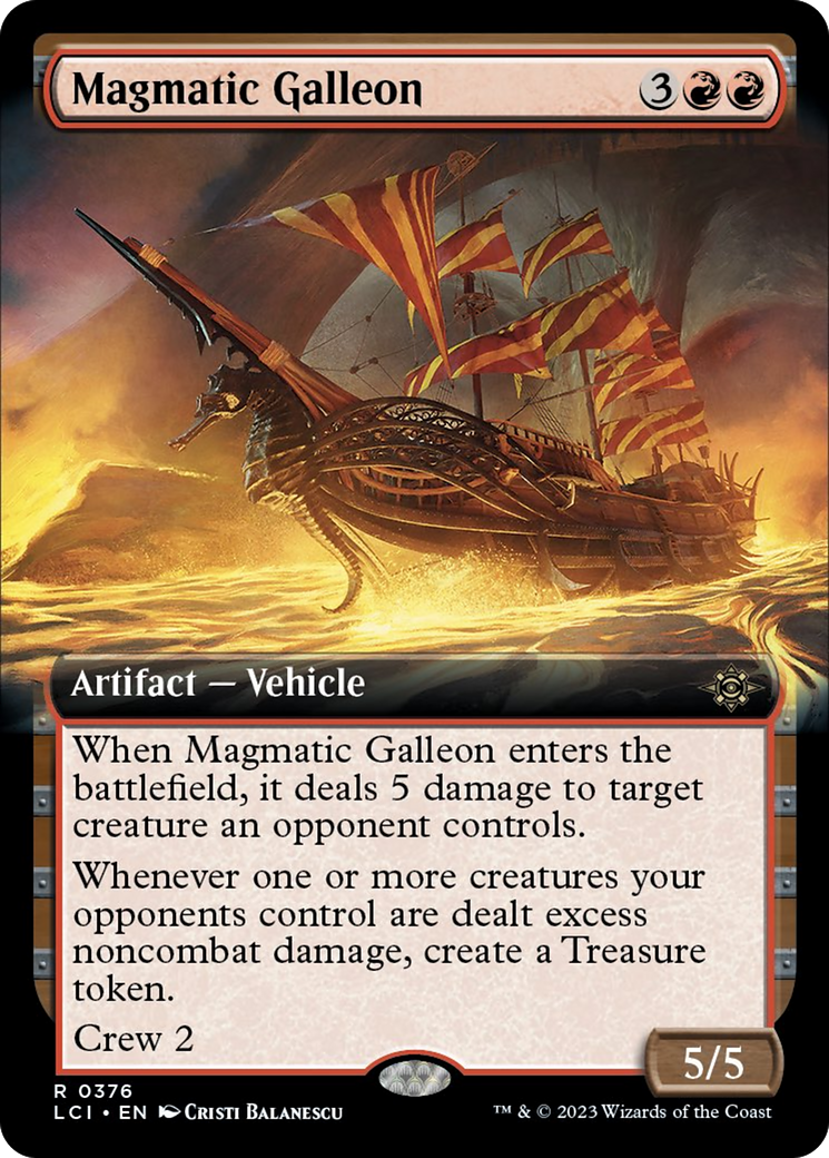 Magmatic Galleon (Extended Art) [The Lost Caverns of Ixalan] | RetroPlay Games