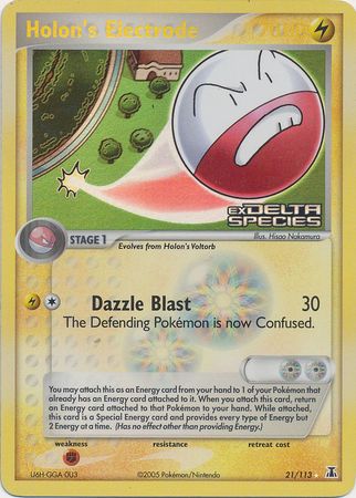 Holon's Electrode (21/113) (Stamped) [EX: Delta Species] | RetroPlay Games