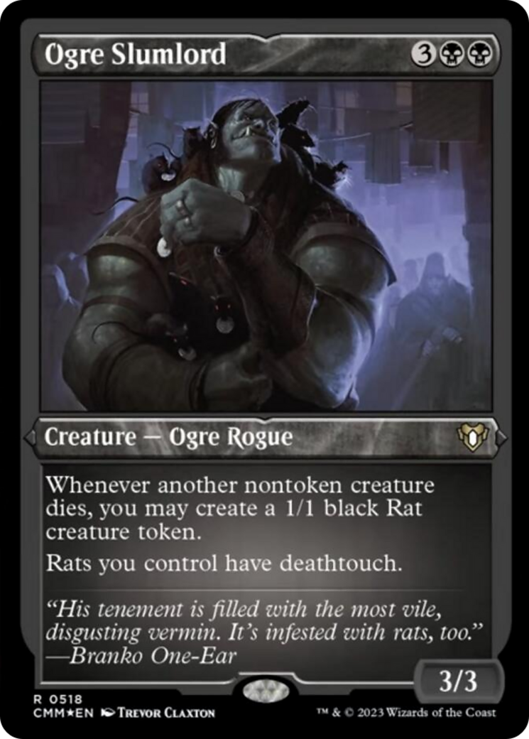 Ogre Slumlord (Foil Etched) [Commander Masters] | RetroPlay Games