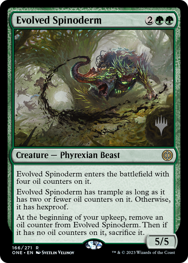 Evolved Spinoderm (Promo Pack) [Phyrexia: All Will Be One Promos] | RetroPlay Games