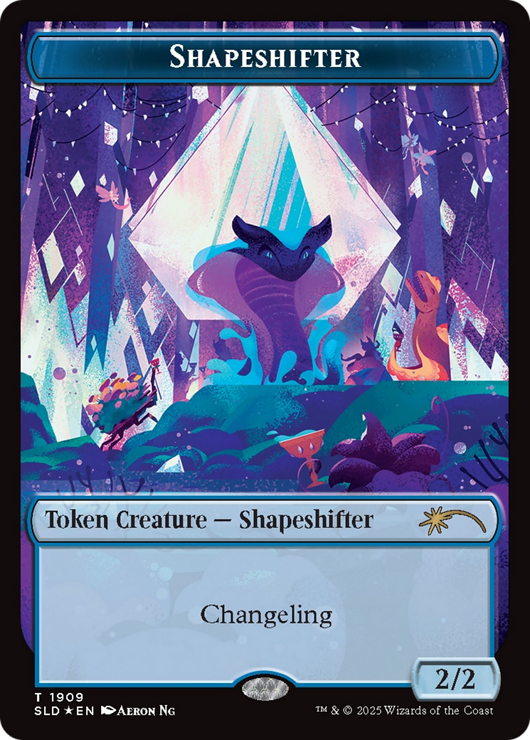 Shapeshifter Token (1909) (Double Rainbow Foil) [Secret Lair Drop Series] | RetroPlay Games
