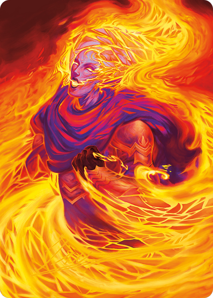 Flare of Duplication Art Card (Gold-Stamped Signature) [Modern Horizons 3 Art Series] | RetroPlay Games