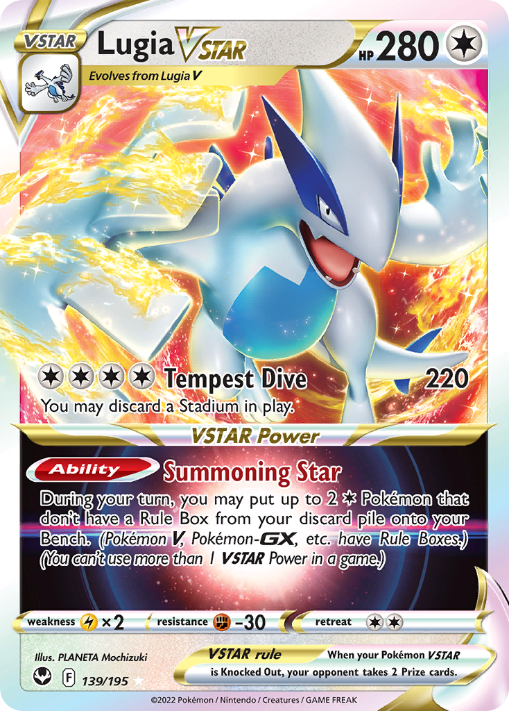 Lugia VSTAR (139/195) (Jumbo Card) [Sword & Shield: Silver Tempest] | RetroPlay Games