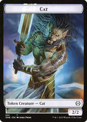 Phyrexian Goblin // Cat Double-Sided Token [Phyrexia: All Will Be One Tokens] | RetroPlay Games