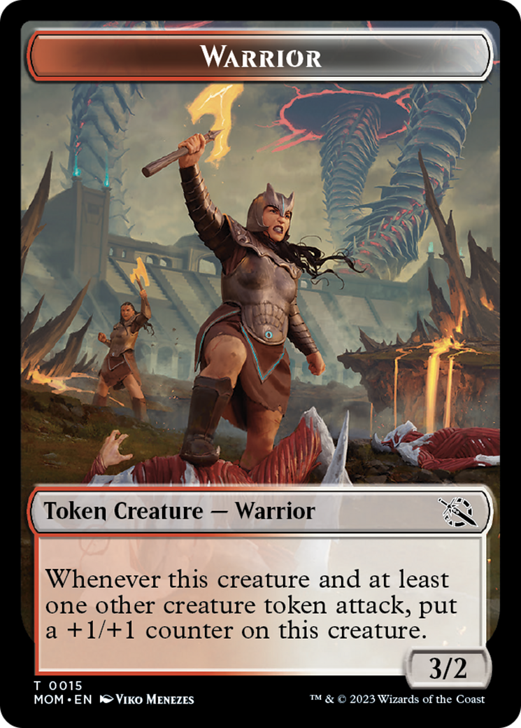 Warrior // Phyrexian Hydra (11) Double-Sided Token [March of the Machine Tokens] | RetroPlay Games