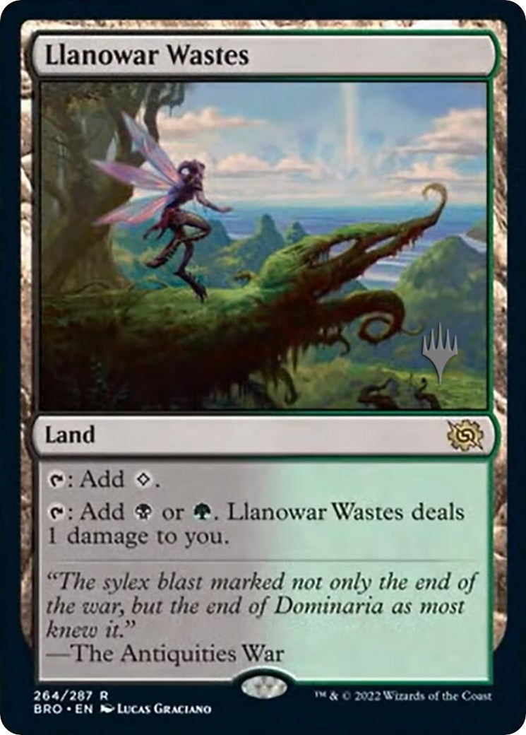 Llanowar Wastes (Promo Pack) [The Brothers' War Promos] | RetroPlay Games