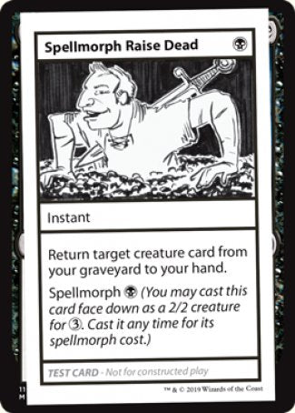 Spellmorph Raise Dead (2021 Edition) [Mystery Booster Playtest Cards] | RetroPlay Games