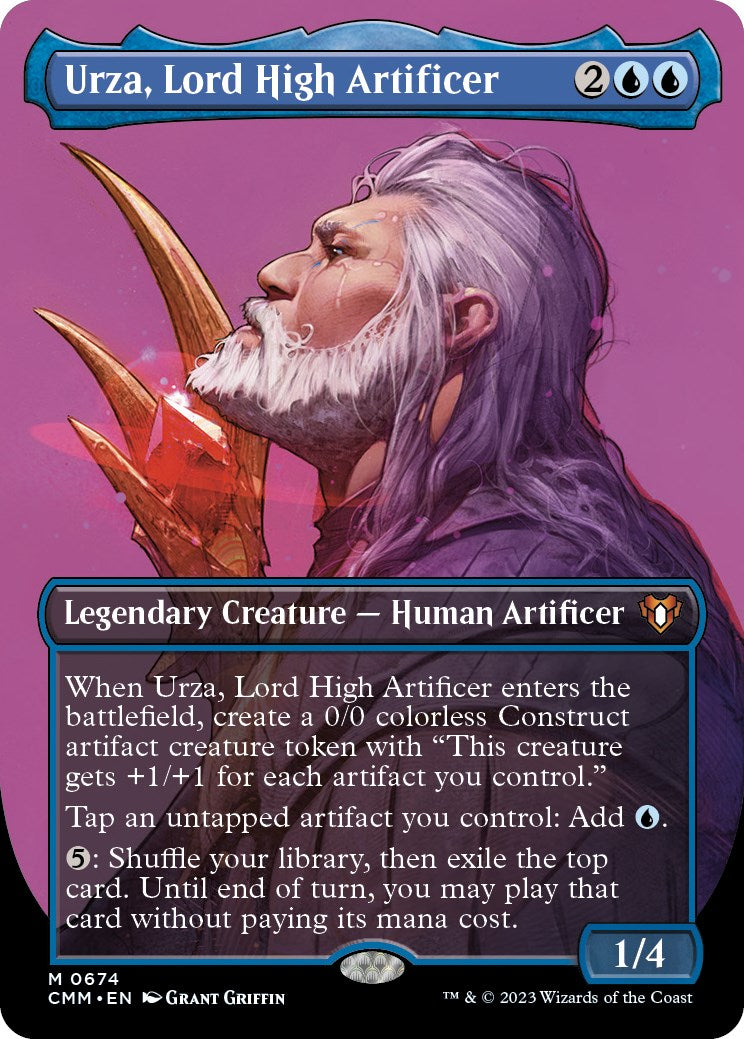 Urza, Lord High Artificer (Borderless Profile) [Commander Masters] | RetroPlay Games