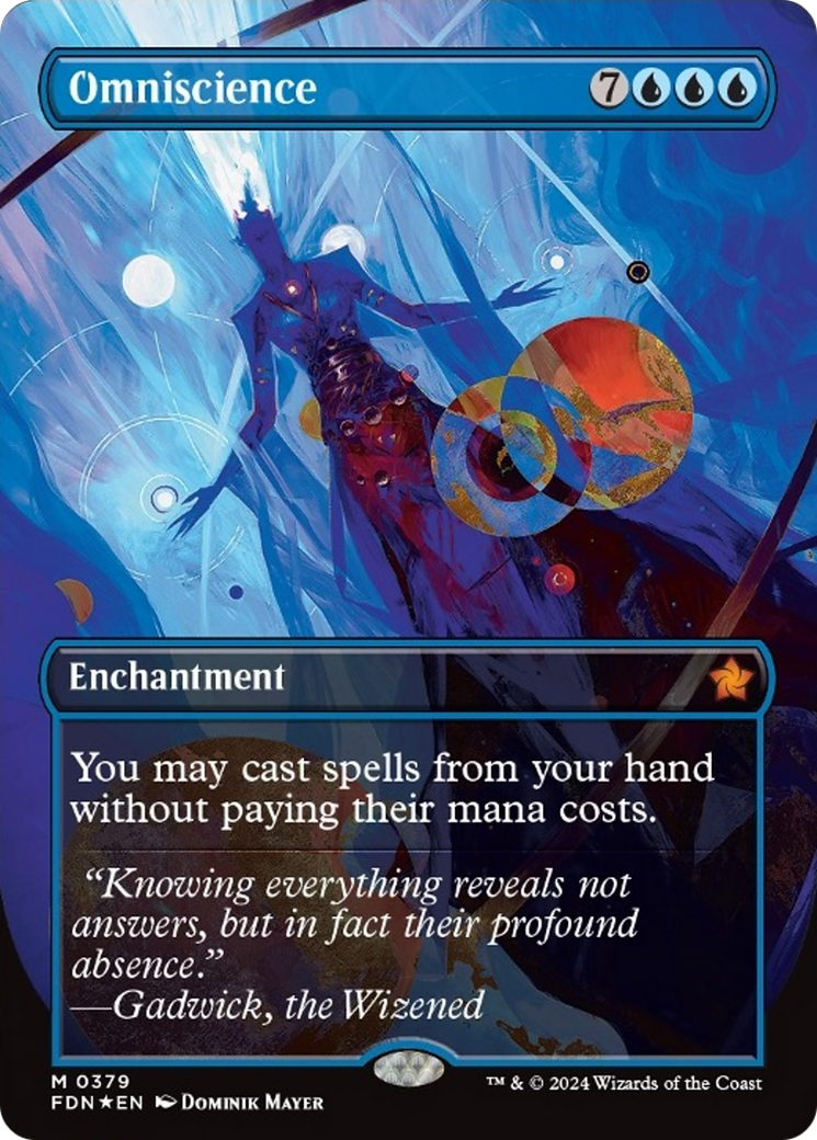 Omniscience (Borderless Mana Foil) [Foundations] | RetroPlay Games