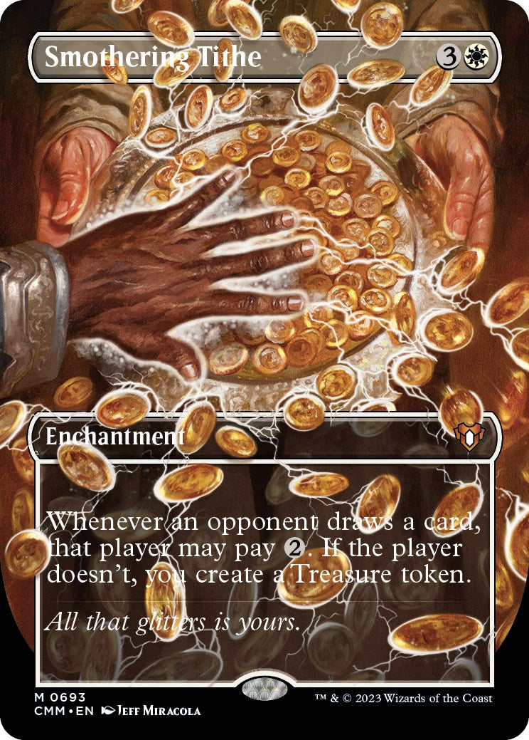 Smothering Tithe (Borderless Alternate Art) [Commander Masters] | RetroPlay Games