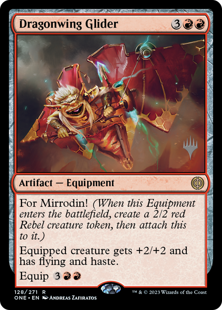 Dragonwing Glider (Promo Pack) [Phyrexia: All Will Be One Promos] | RetroPlay Games