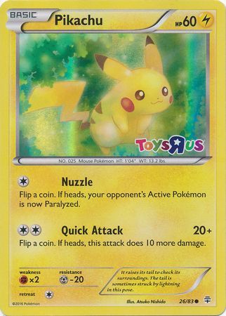 Pikachu (26/83) (Toys R Us Promo) [Miscellaneous Cards] | RetroPlay Games