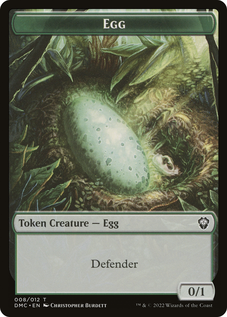 Treasure // Egg Double-Sided Token [Secret Lair Drop Series] | RetroPlay Games