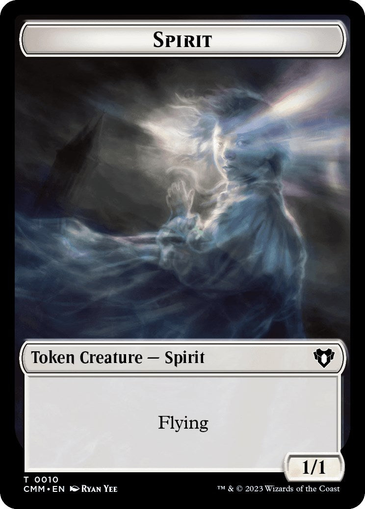 Spirit (0010) // Satyr Double-Sided Token [Commander Masters Tokens] | RetroPlay Games