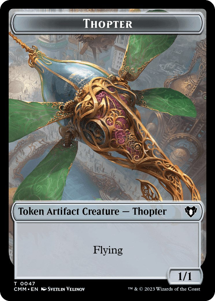 Thopter // Bird Illusion Double-Sided Token [Commander Masters Tokens] | RetroPlay Games