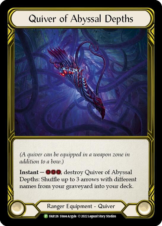 Quiver of Abyssal Depths (Golden) [FAB126] (Promo)  Cold Foil | RetroPlay Games