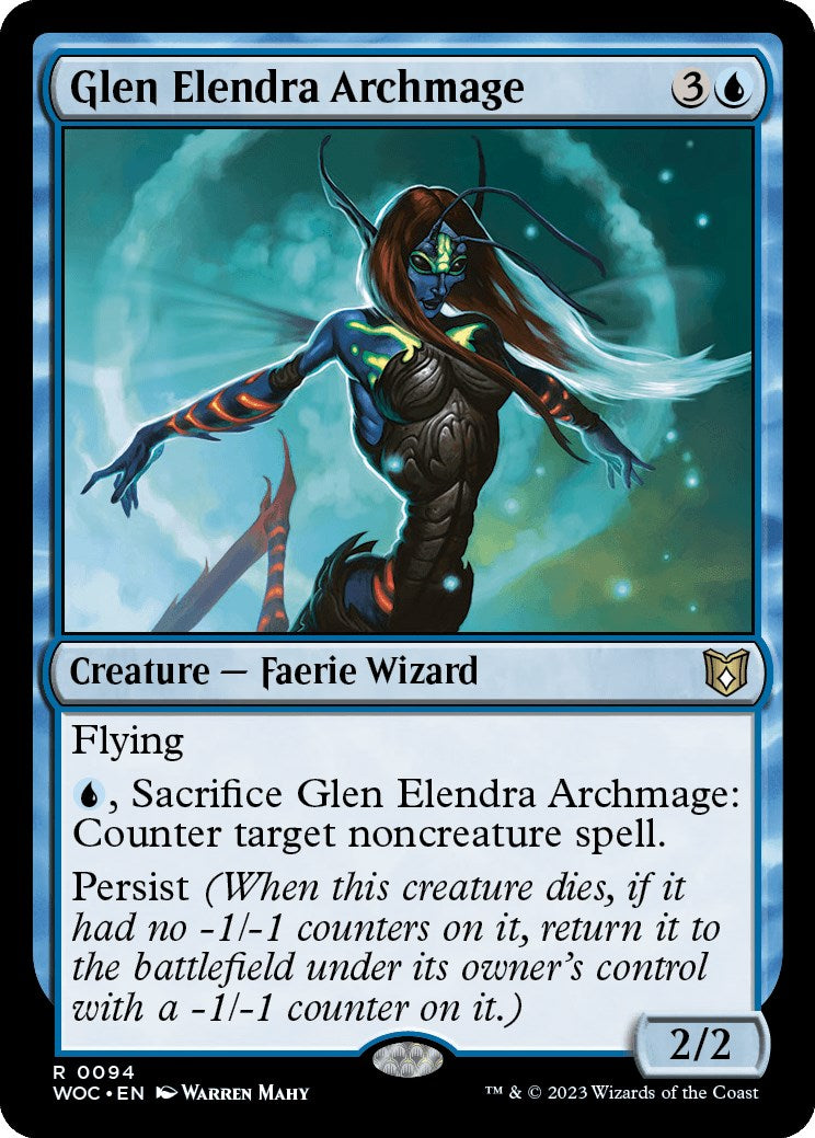 Glen Elendra Archmage [Wilds of Eldraine Commander] | RetroPlay Games