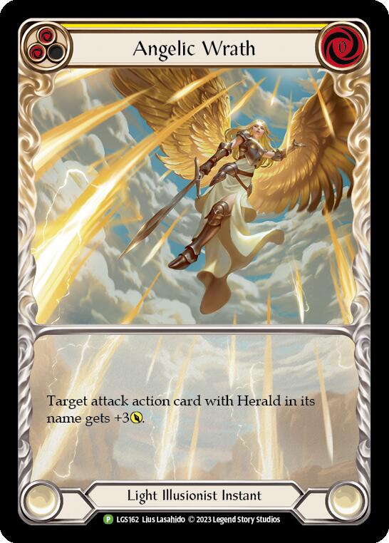 Angelic Wrath (Yellow) [LGS162] (Promo)  Rainbow Foil | RetroPlay Games