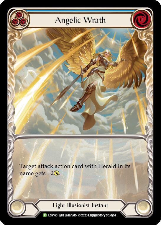 Angelic Wrath (Blue) [LGS163] (Promo)  Rainbow Foil | RetroPlay Games