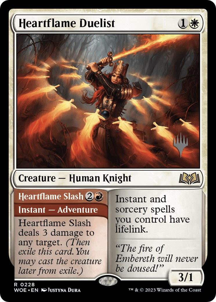 Heartflame Duelist // Heartflame Slash (Promo Pack) [Wilds of Eldraine Promos] | RetroPlay Games