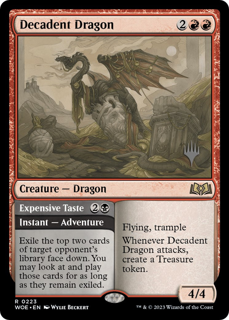 Decadent Dragon // Expensive Taste (Promo Pack) [Wilds of Eldraine Promos] | RetroPlay Games