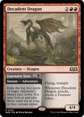 Decadent Dragon // Expensive Taste (Promo Pack) [Wilds of Eldraine Promos] | RetroPlay Games